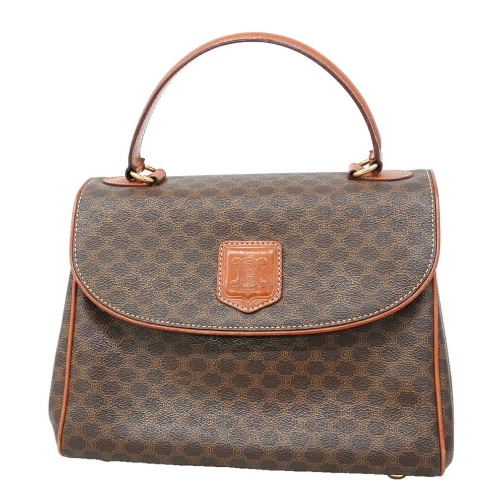 Celine Macadam handbag, brown, women's, P3474781